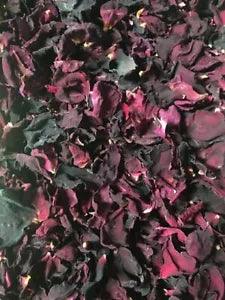 Dried Rose Petals 'Dark Red/Dark Purple' - .6 oz. bag