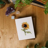 SMALL Sunflower Summer Greeting Card // 4x5 Card / Watercolour Flower / Blank Greeting Card / Card for all occasions