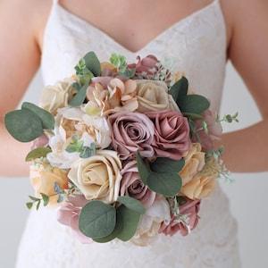 Mauve and Champagne Bouquet Brides Bouquet - Ships the Next Day - ID#62