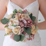 Mauve and Champagne Bouquet Brides Bouquet - Ships the Next Day - ID#62