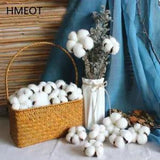 Natural Dried Flower And Cotton Flower Heads Kapok Cotton Home Decor Materials