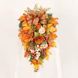 Thanksgiving Decoration Pendant Simulation Flower Peony Sunflower Upside Tree