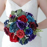 Jewel Tone  Brides Bouquet - Ships the Next Day - ID #78