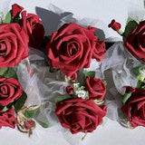 Red Rose Corsage Accessory | High Quality Artificial Foam Roses - Perfect for Prom, Weddings