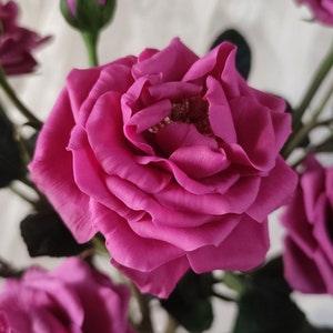 Roses.  Bouquet of Roses. Real touch Roses in vase for Home Decor and interior. Table Centerpieces.  Cold Porcelain Roses. Realistic Roses.