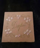 Hand Made Embroidered Doylies Book w/ 6 Pages of Pressed Flowers