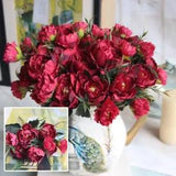 5 Heads European Artificial Flower Peony Flowers Wedding Flowers Home Decoration