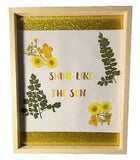 Shine Like The Sun, Pressed Flower Art