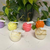 Rosette Soy Candle | Rose Blossom Bouquet Candle | Custom Flower Candle
