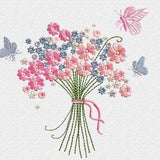 Bouquet Flower embroidery design, machine embroidery design