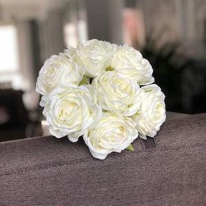 Silk Ranunculus Bouquet Simulation Artificial Flower Bouquet Ivory, Light Pink, Champagne Wedding Bouquet For Bridal Bridesmaids QT1-44