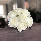 Silk Ranunculus Bouquet Simulation Artificial Flower Bouquet Ivory, Light Pink, Champagne Wedding Bouquet For Bridal Bridesmaids QT1-44