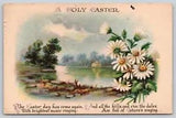 Postcard A Holy Easter The Easter Day Has Come Again Lily Flowers