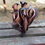 Metal calla lilies bouquet, Steel anniversary gift, flowers, Steel Sculpture, Iron calla, 6th anniversary, 6th wedding, wedding bouquets