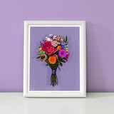 Bouquet Illustration Art Print