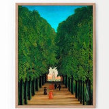 Henri Rousseau, The Avenue in the Park at Saint Cloud, Green Trees Print, Tropical Forest, Landscape Painting, Bedroom Wall Decor, Gift Idea