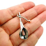 Calla Lily Flower 925 Sterling Silver and Copper Designer Pendant