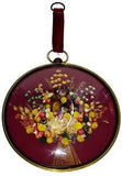 Collectable Vintage, Belgium Floral Art,  Dried Flowers in a Bubble Glass Frame