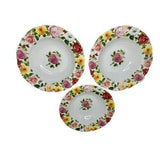 Portmeirion Rose Bouquet Rimmed Soup Bowl Floral Discontinued Set of 3