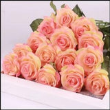 Peach Real Touch Silk Roses, DIY Florals /Wedding decorations /Home decoration/ | Gifts/ DIY Bouquets/Centrepiece/Supply/Kitchen Decoration
