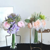 Artificial Flower Arrangement, Silk Ranunculus Flower Bouquet, Fake Flower Bunch for Home Decoration, Wedding Centerpieces  DY1-2320