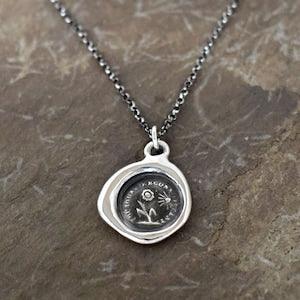 Gratitude - Sunflower Wax Seal Necklace - 335