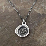 Gratitude - Sunflower Wax Seal Necklace - 335