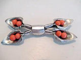 Early Art Deco Rare Unique Calla Lily & Lucite Brooch 3" Long