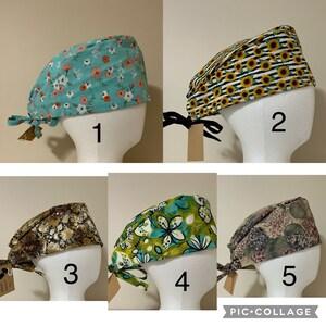 Floral Scrub Cap