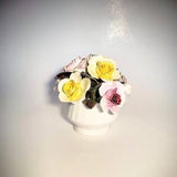 Staffordshire miniature rose bouquet  jardinaire.