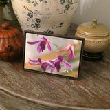 Orchid Photo Miniature Canvas Print in a Floating Frame. 6