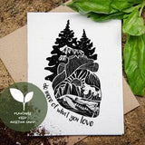 Plantable Seed Card, Wildflower Seed Paper, Sustainable Gifting, Friend Greeting Card, Flower Seed Card, Heart Gift Card, Adventure Cards