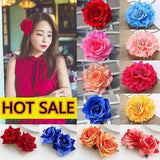 Large Rose Flower Hair Clip Bridal Hairpin Brooch Wedding Accessory Bridesmaid