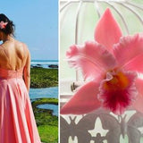 Orchid hair clip, tropical flowers for bride, bridal headpiece, exotic flower hair ornaments, large bridesmaid head piece, beach wedding