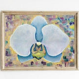 Blue Orchid original oil painting, One of a kind by Renata Minko