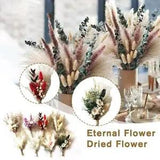 Natural Dried Flower Mini Bouquet Bunch Rose Sunflower Grass Plant Home Decor US