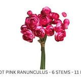 Ranunculus silk Artificial Flower Bouquet for Grave Faux Silk Flowers Bridal Wedding Flower Girl Bouquet Supplies French Farmhouse Decor