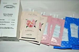12x NIB Perlier Bath & Shower Blue Iris , Orange Blossom , Pink Peony Sealed