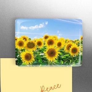 Ceramic Magnets - 2 x 2.75 - Sunflower valley horizontal - all profits going to Ukraine animal shelters - Ifaw -