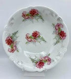 Vintage C.S. Bavarian Porcelain Vegetable Bowl Carnation Floral Design