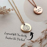 Sunflower Disc Necklace