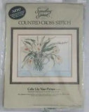 Something Special CALLA LILY VASE PICTURE Counted Cross Stitch Kit #50280