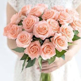 Blush Pink Real Touch Silk Roses/DIY Florals /Wedding decorations /Home decoration/Gifts/ DIY Bouquets/Centrepiece/Supply/Kitchen Decoration