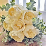 Peony, Rose Summer floral Bouquet For Home Decoration, Yellow Indoor Table & Wall Y Flower, Handmade Flower for Table Vase, Gift Home Decor