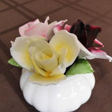 Vintage Staffordshire Bone China Flowers, Porcelain Flower Arrangement, Roses Lover, The Princess Collection