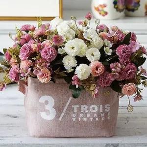 1 Bundle Small Clove Carnations Artificial Flowers Home Photography Soft Decor
