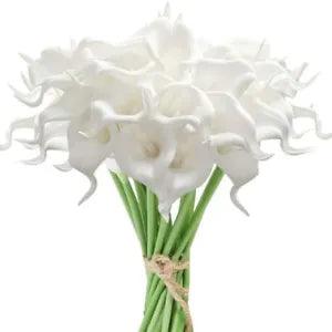 Artificial Flower Calla Lily Bouquet Party Decoration Baby Bridal Decoration Red