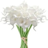 Artificial Flower Calla Lily Bouquet Party Decoration Baby Bridal Decoration Red