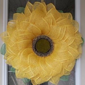 Sunflower Wreath Summer Wreath Spring Wreath Fall Wreath Everyday Wreath Farmhouse Wreath Front Door Wreath