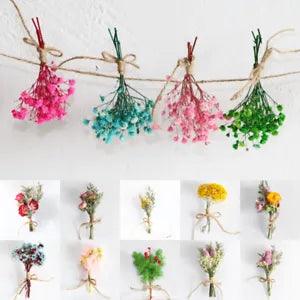 Natural Mini Dried Flower Bouquet Wedding Dried Flowers Photography Props Decor